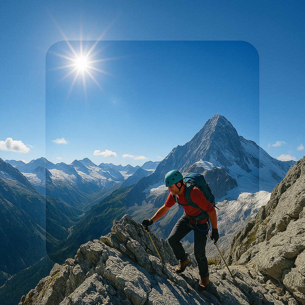 Mountain climbing in Arolla